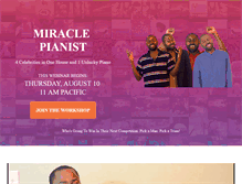Tablet Screenshot of miraclepianist.com